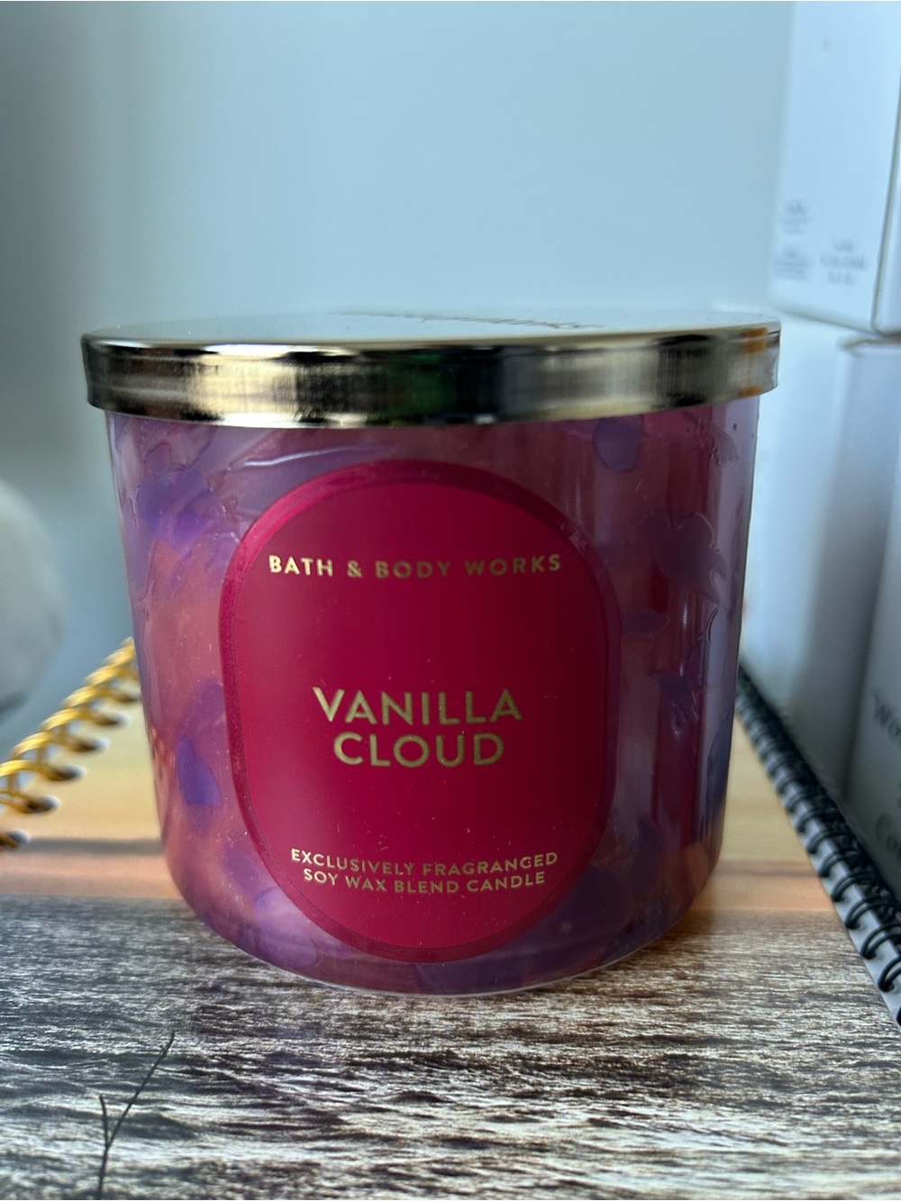 Bath and Body Works Vanilla Cloud 3 wick candle